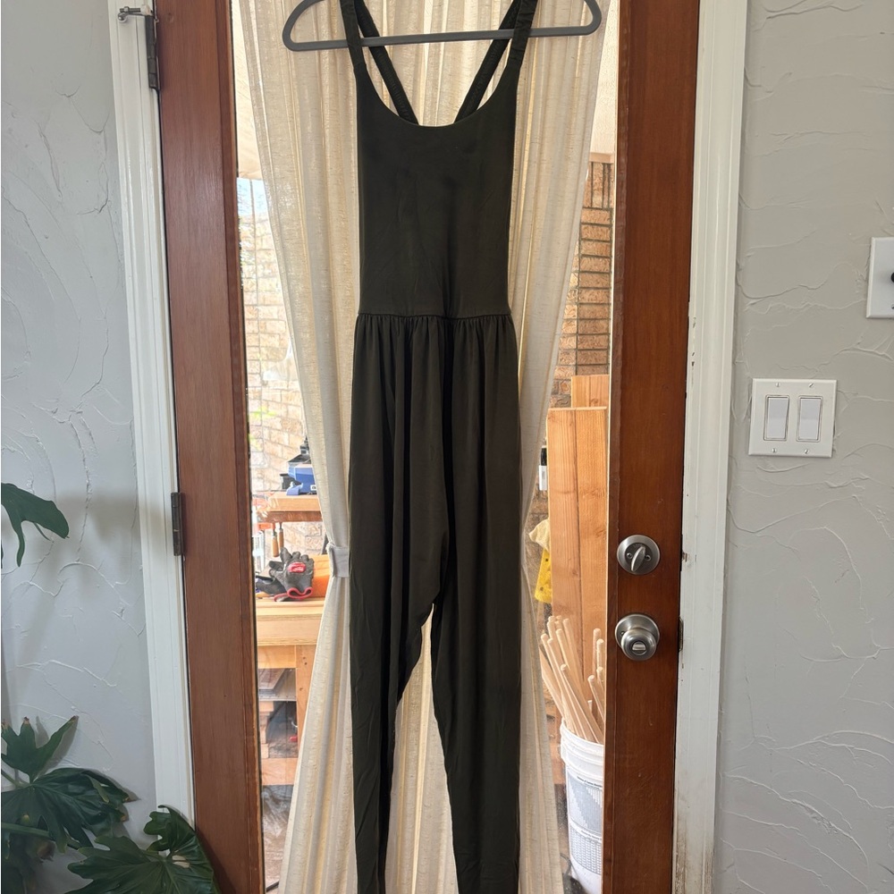 Olive green Imbōdhi jumpsuit